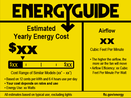 DOE能效標(biāo)識(shí)介紹(圖1)